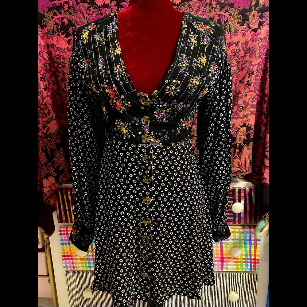 FREE PEOPLE FLORAL DRESS
